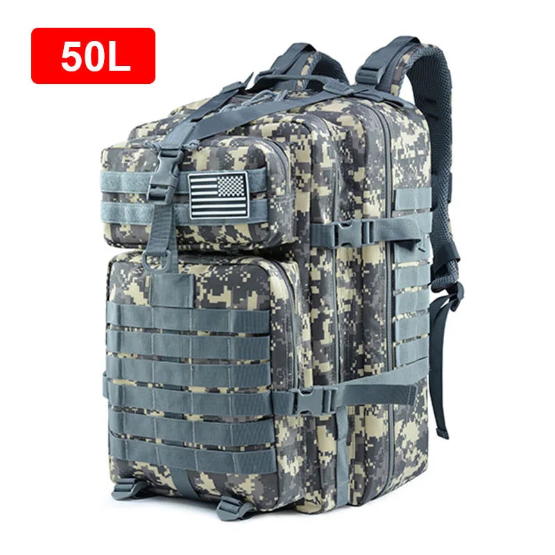 Army Tactical Backpack for Men 30L/50L Travel Camping Bag 1000D Military Hiking Supplies Sports Trekking Climbing Waterproof bag