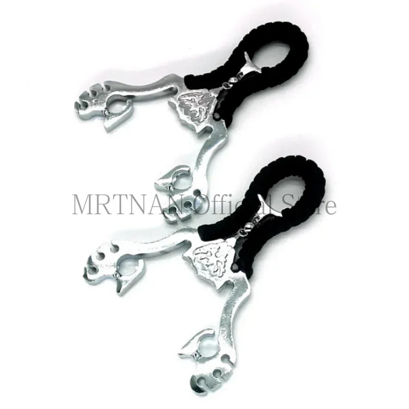 High Quality Outdoor Hunting Shooting Alloy Slingshot with Quality Rubber Band Professional Shooting Game Catapult