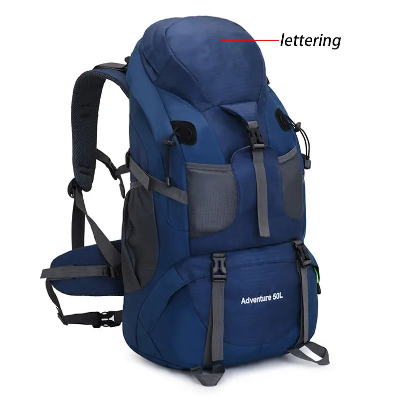 50L Outdoor Mountain Backpack Professional Waterproof Large  Capacity Light Hiking Travel Backpack Adult Bag AVA134