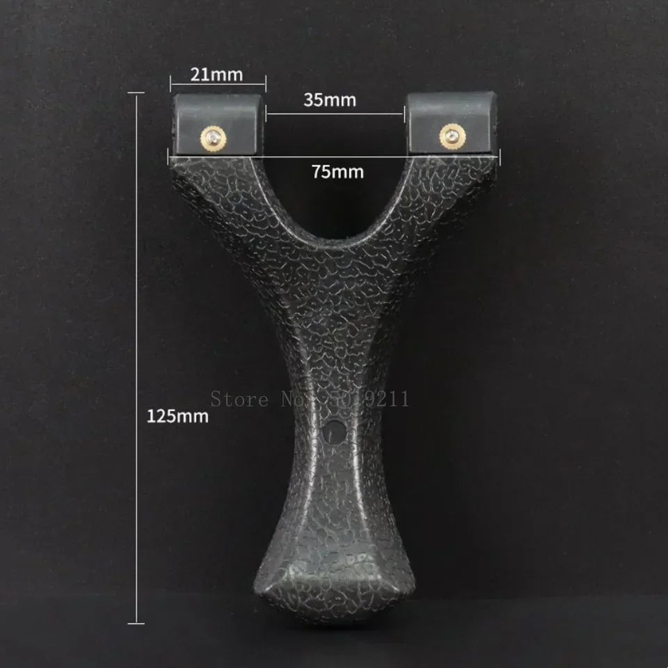 Outdoor Hunting Shooting Catapult Entertainment Accessories Toys Hunting Resin Slingshot Catapult with Flat Rubber Band for Hunt