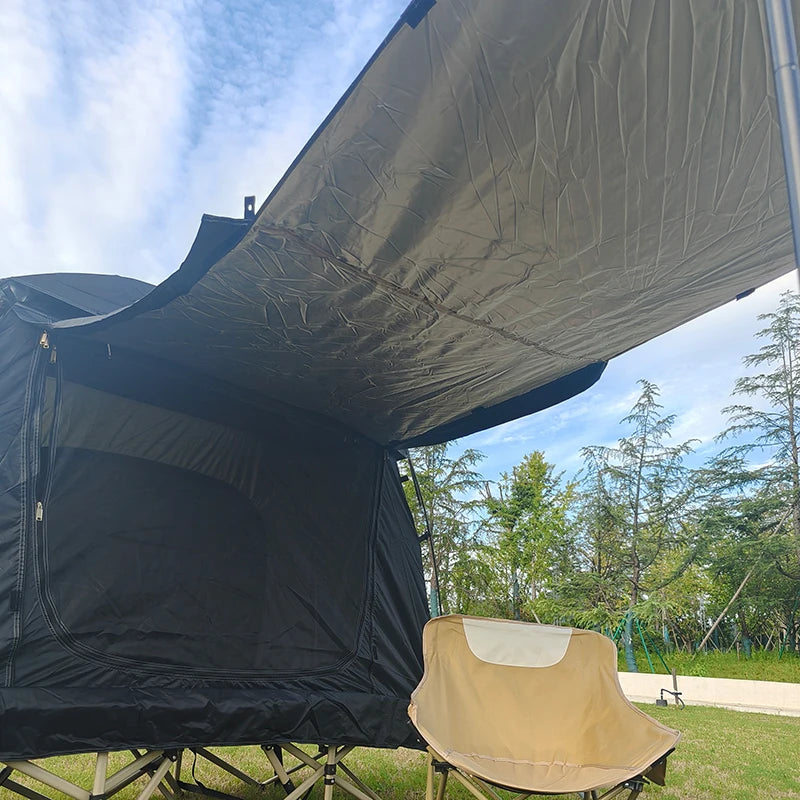 Waterproof Camping Cot Tent with External Cover, 1 Person, Off-ground Tent, COT BED Not Ingraded