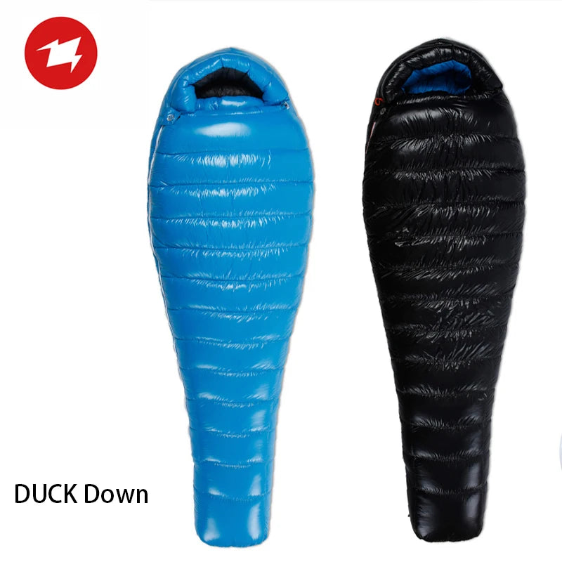 AEGISMAX D Duck Down Sleeping Bag Outdoor Camping Ultralight Mummy Stype Nylon Bag