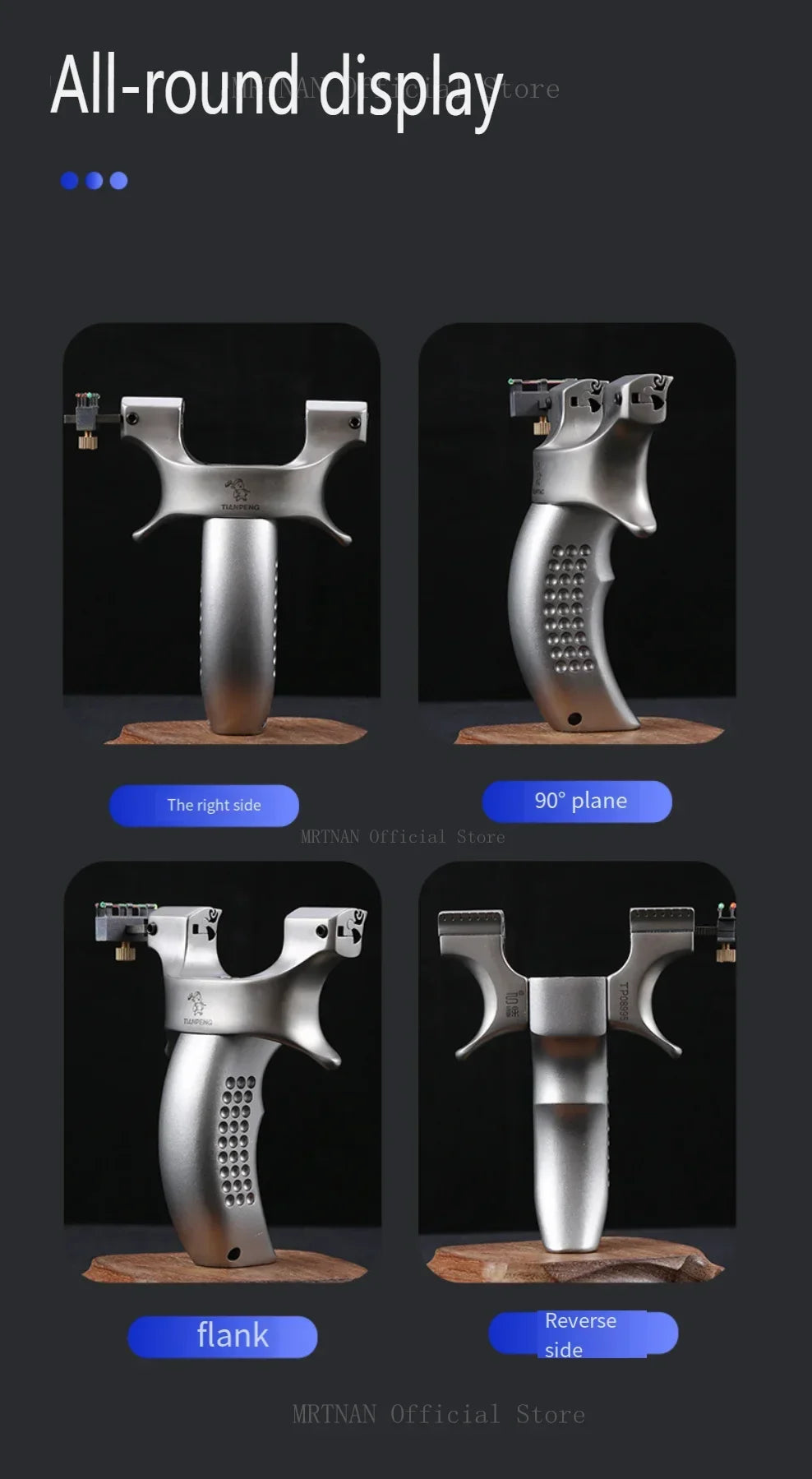 Powerful Metal Slingshot Precise Aiming Catapult Outdoor Hunting Shooting Slingshot Rubber Band Outdoor tool