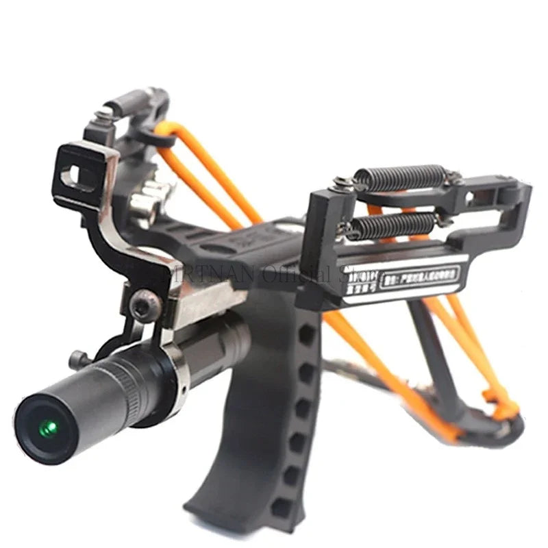 Green/Red Laser Slingshot Black Red Hunting Bow Slingshot Fishing Outdoor Powerful Slingshot Catapult Slingshot Shooting Caza
