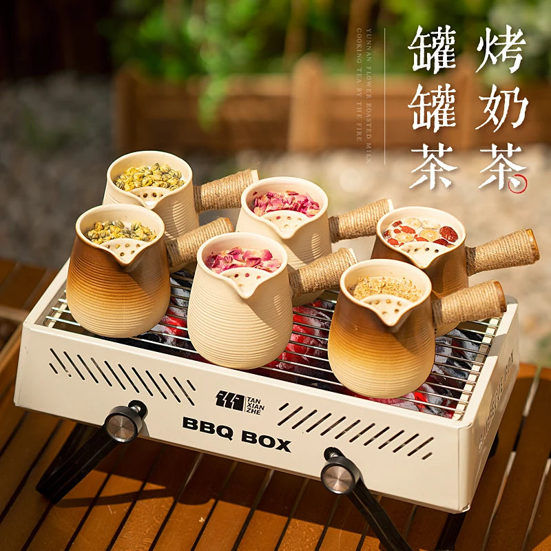 Portable BBQ Grill Stove - Outdoor Camping Cookware, Smokeless Charcoal Grill for Garden, Picnic & Family Gatherings