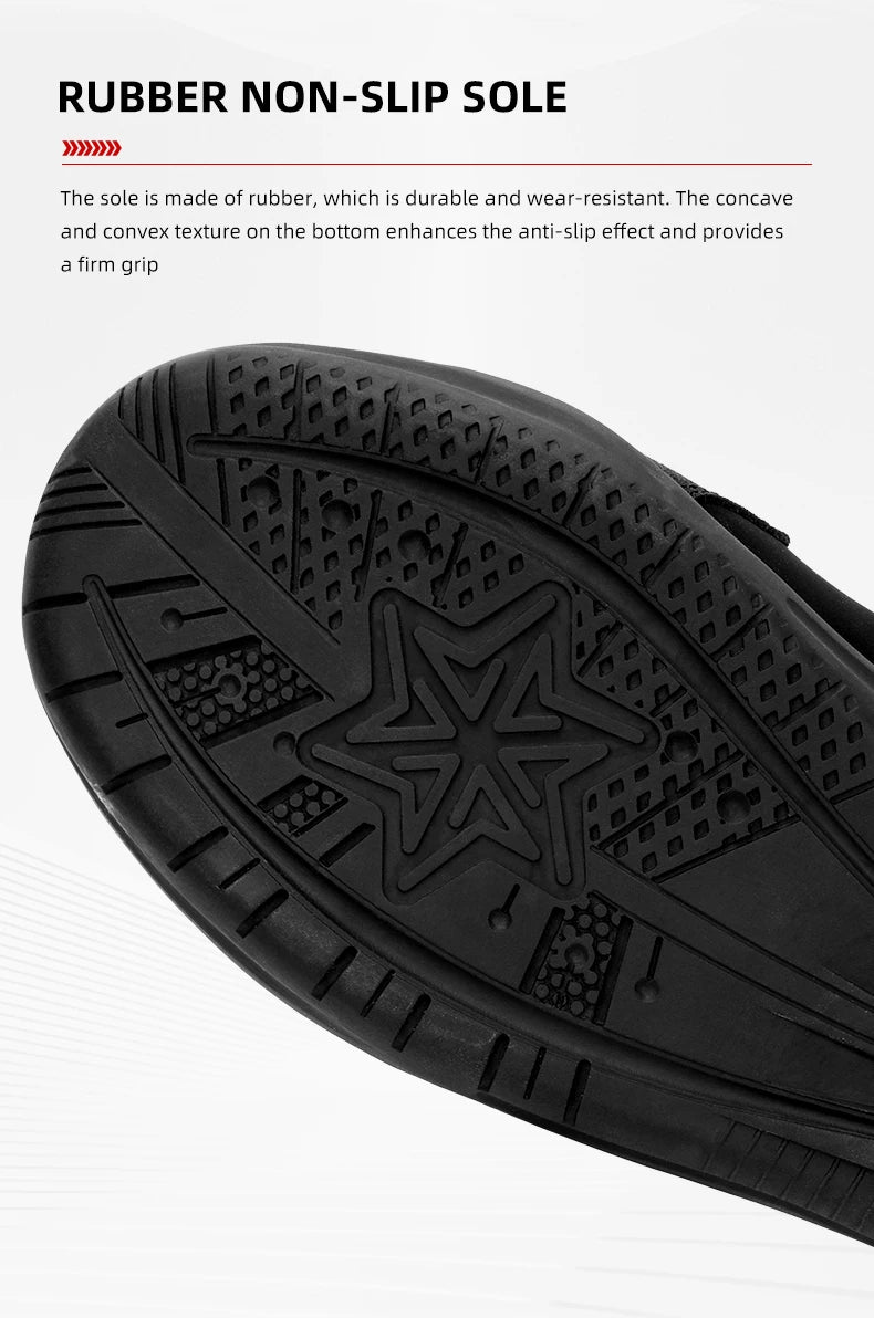 Men Motorcycle Shoes Motorcycle Boots Anti-Fall Motorcycle Equipment Wear-Resistant  Studded Boots Motocross Boots