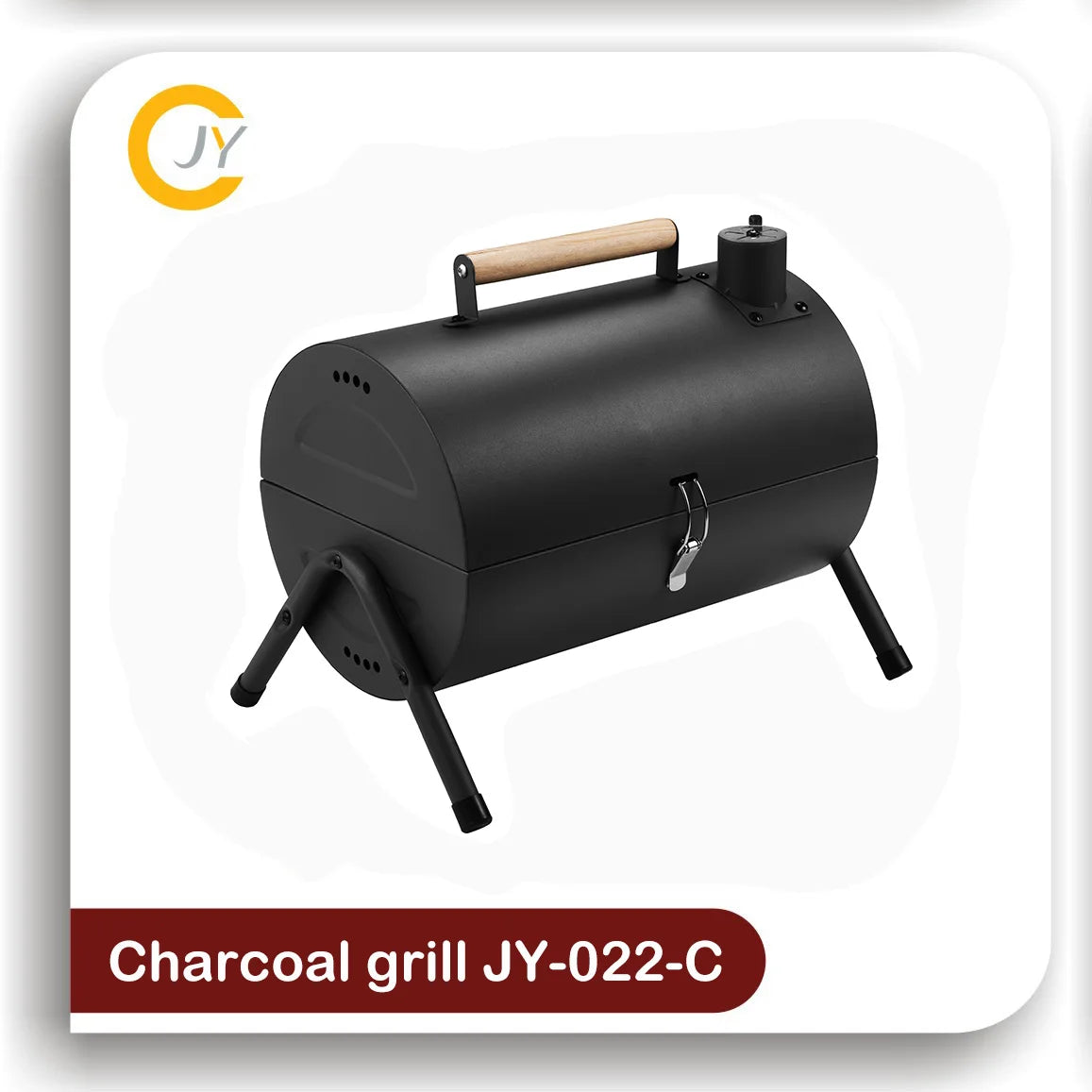 Factory Original Charcoal BBQ Grill With Side Tables Outdoor Smoker Ideal For Camping Tailgating Patio Garden