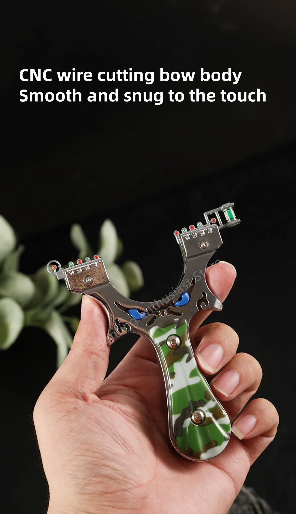 Outdoor hunting laser shooting slingshot high-precision alloy slingshot hunting high-power catapult