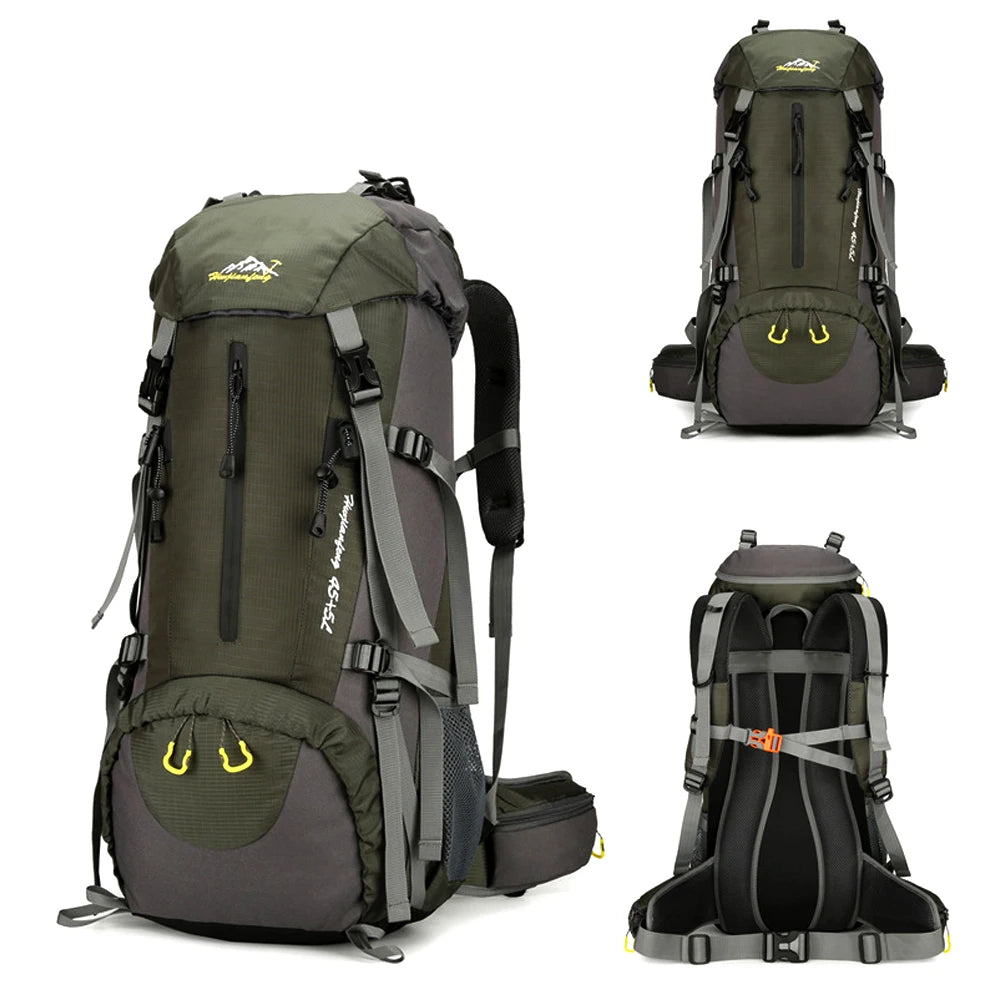 50L Hiking Backpack Men Women, Large Backpack Packs, Waterproof Camping Backpacks Bag, Camping Essentials for Trekking Travel