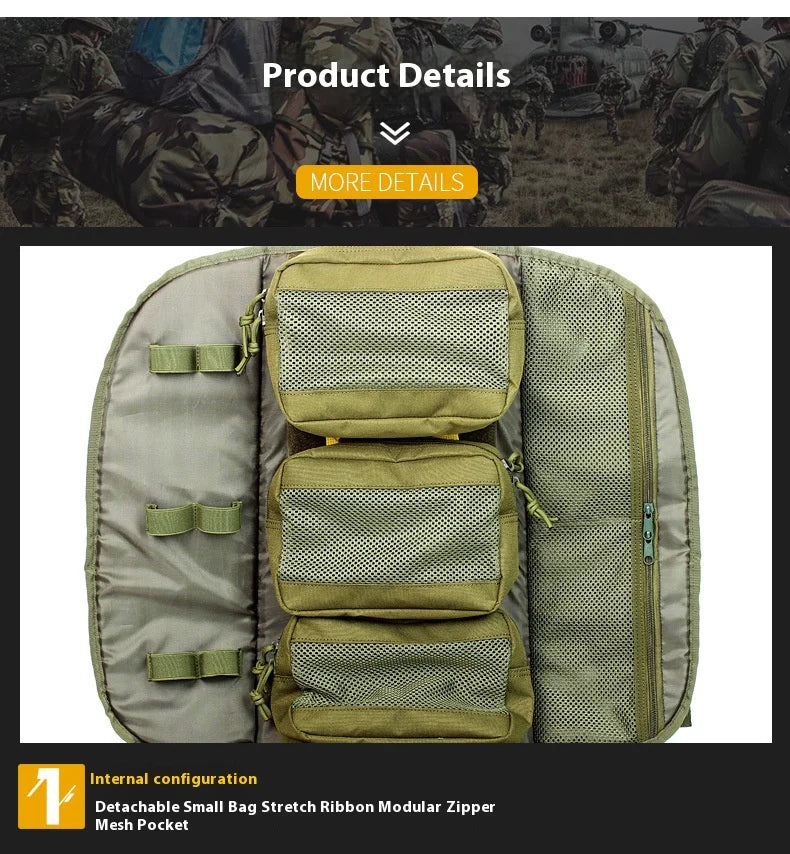 Tactical Medical Backpack MOLLE Detachable Med Kit - Quick-Access Military Survival Emergency Pack for Camping First Aid