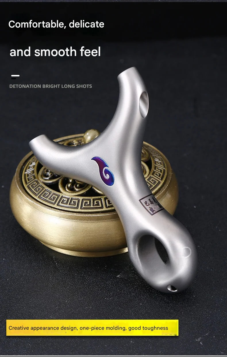 High Quality Titanium Alloy Slingshot Outdoor Hunting Top Card Catapult Tactical Game Professional Slingshot Hunting Accessories