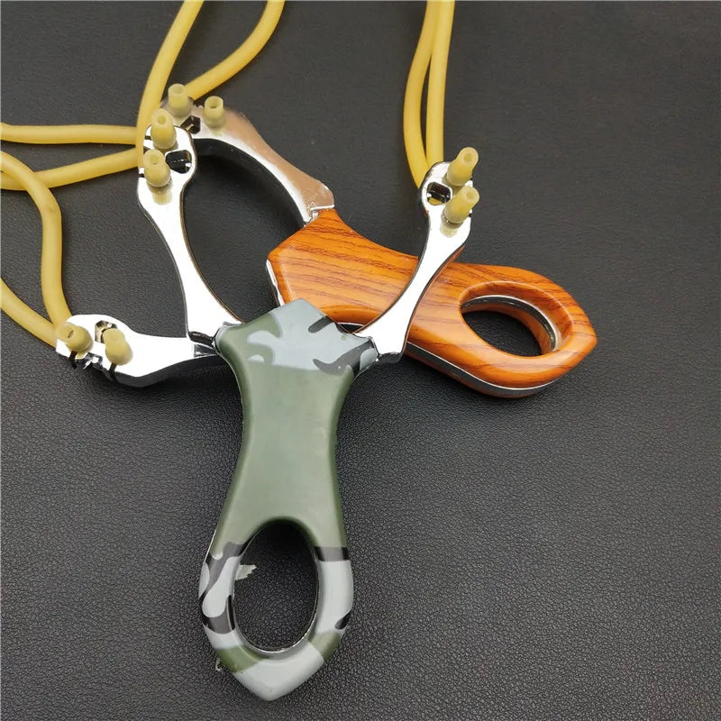 NEW Powerful Sling Shot Aluminium Alloy Camouflage Bow fishing Catapult Outdoor Hunting Slingshot Hunt Accessories catapult