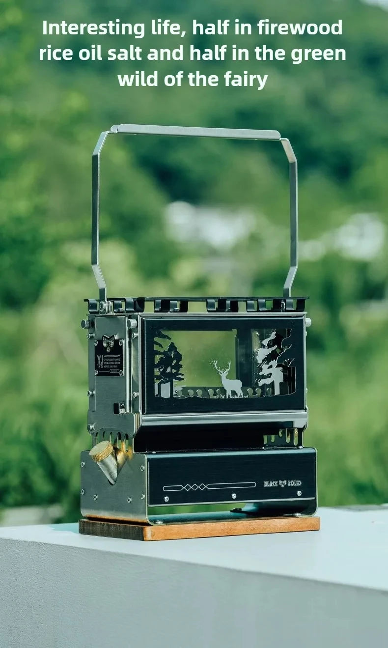 Portable Oil Lamp Stove Portable Outdoor Retro Camping Kerosene Lamp Camping Supplies Alcohol lamp