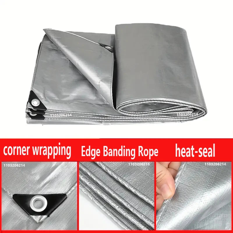 Tarpaulin Garden Cover Waterproof Awning Awning Canvas Oil Cloth Waterproof Canopy for Garden Plants, 0.32mm, Made of Polyethyle
