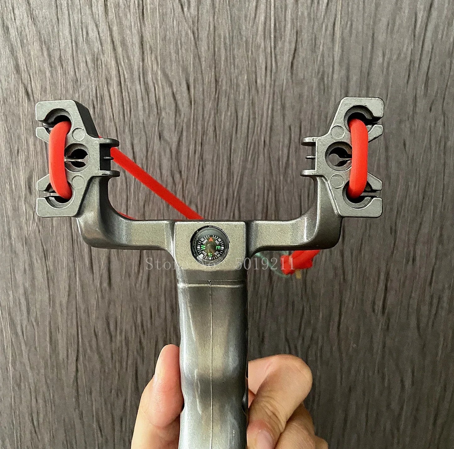 Outdoor Hunting Shooting Slingshot with Rubber Bands Can Shoot Fish Slingshot with Wrist Support Catapult Tools