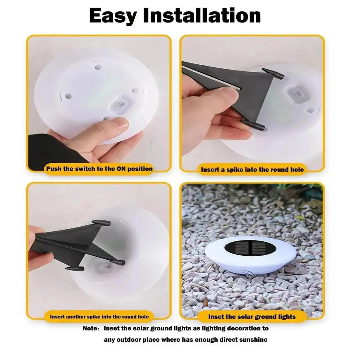 Solar Ground Light Lamp Outdoor Rechargeable Led Waterproof Park Landscape Floor Garden Lamps Decorative Powered Decoration Lawn