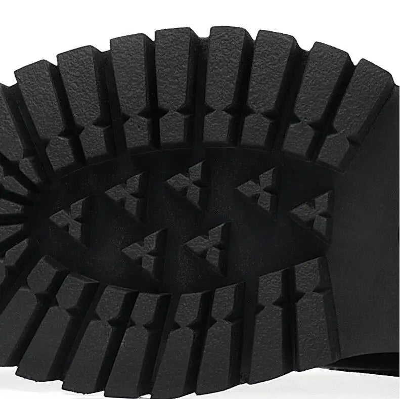 Men's Height Increasing Boots - 8CM Hidden Heel Leather Ankle Boots with Zipper | Elevator Shoes (Botas Masculino)