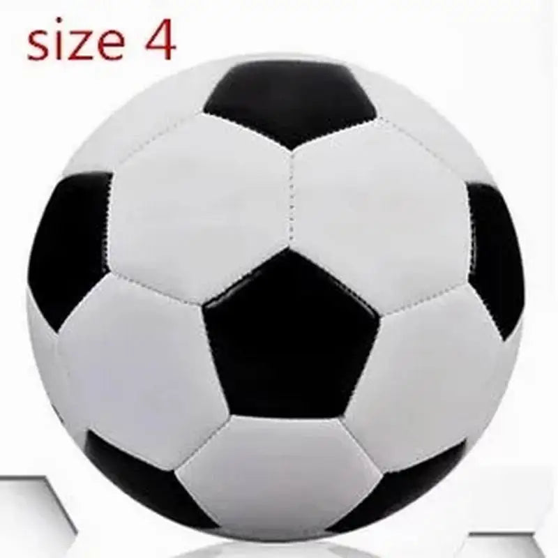 1pcs Classic black white child Size 4 Outdoor Butyl inner Football Ball kid Size PU Soccer Ball Training ball