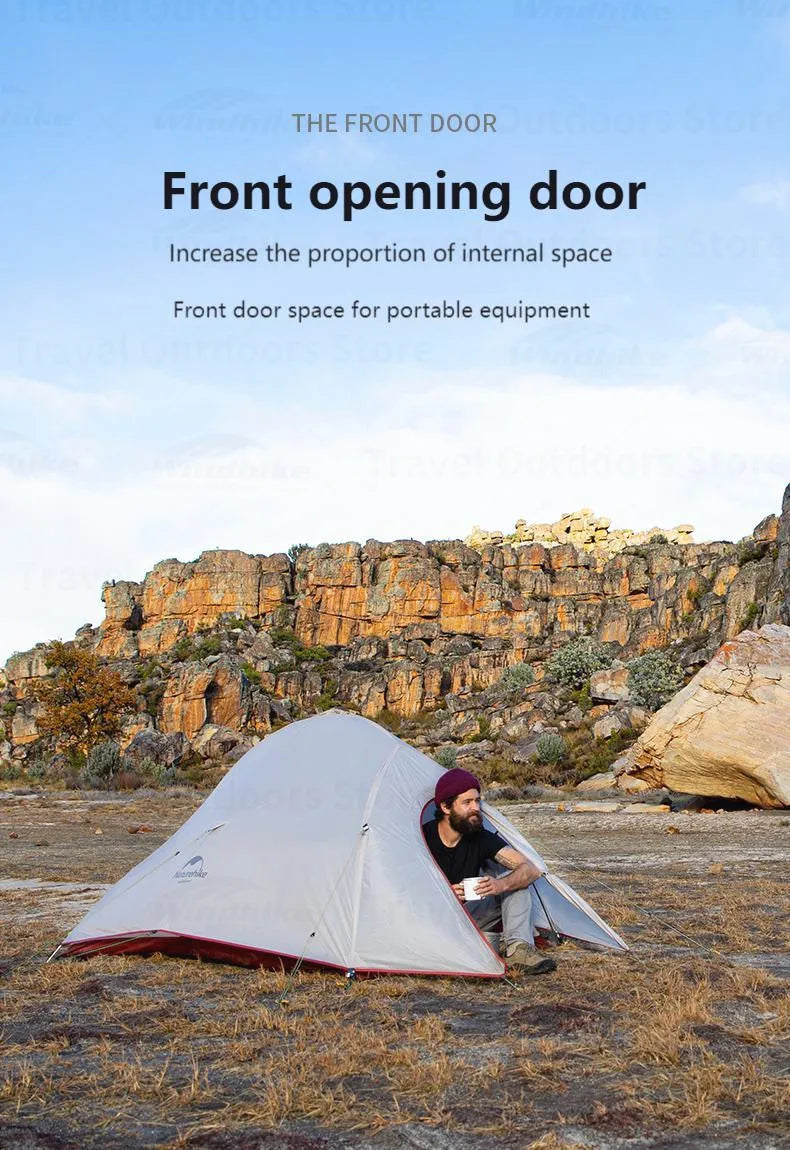 Naturehike Cloud Up 1 2 3 Tent Outdoor Camping Waterproof Tent ProfssIonal Glamping Hiking Backpacking Shelter Tent Portable