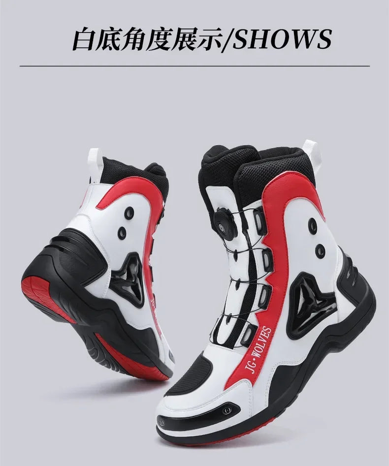 Riding Tribe  Motorcycle Boots Men Motocross Botas Moto Motorboats Shoes Motorbike Racing Career Bicycle Speed Boots