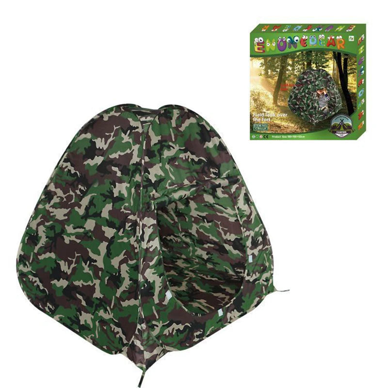 EMER Outdoor Camouflage Bird Watching Camping Tent Portable Play House  Children's Tent for Outdoor Shade Sports Beach Air Tent