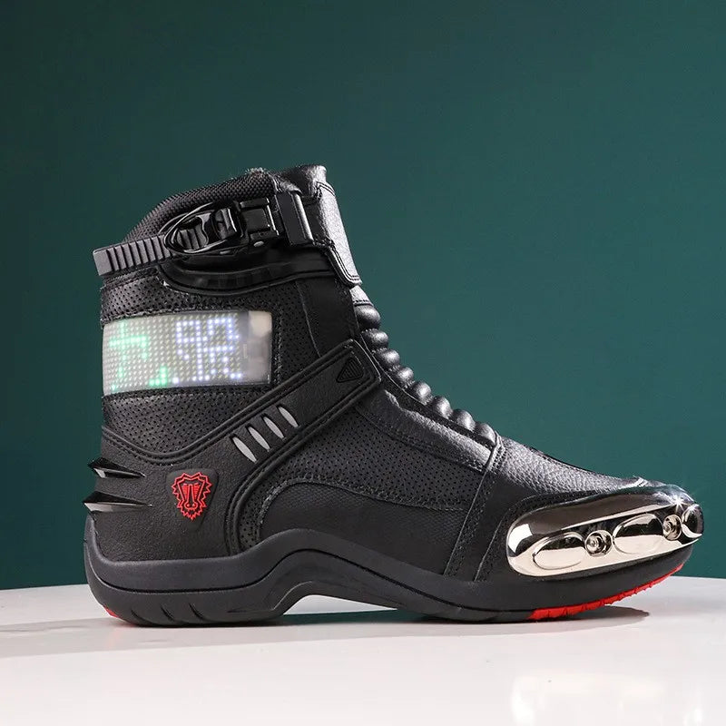 39-45 Motorcycle Boots Men Women Knight Outdoor Riding Anti-slip Winter Sneakers Shoes Bicycle Mountain Racing Road Speed Autumn