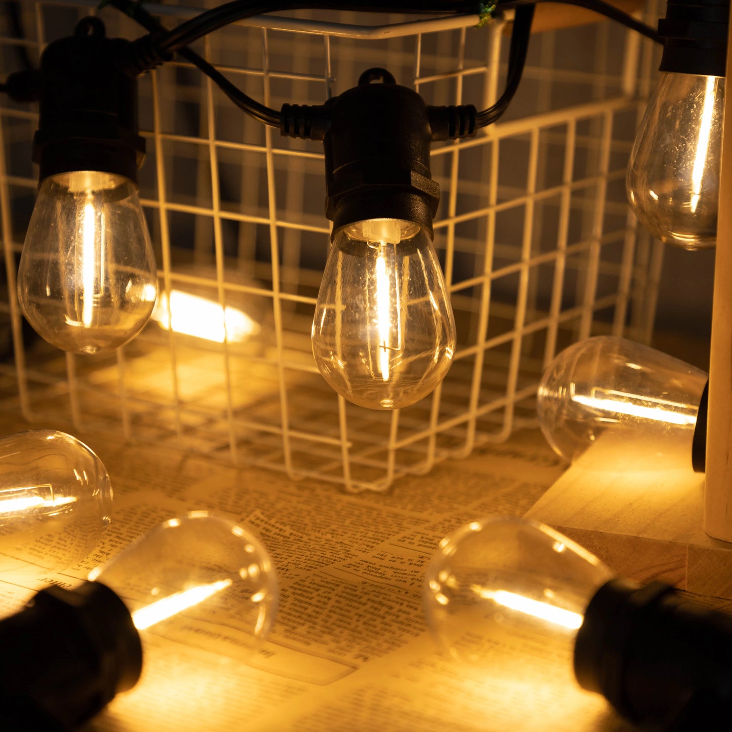 Waterproof Solar Outdoor Lights Garland E27 Shatterproof Socket Solar Light for Outdoor Decorative Solar Garden Lights Fairy