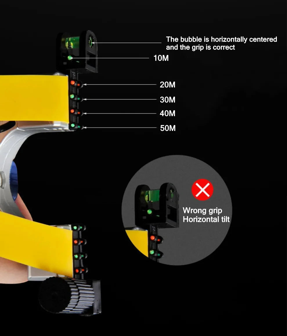 Hunting Slingshot High-power Laser Aiming Slingsshot Outdoor Sports Shooting Game Practice Using High Precision Catapult