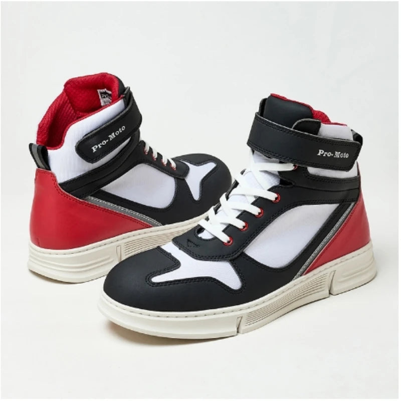 Motorcycle Shoes Men Water Proof Riding Boots Casual Flat Shoes Anti-collision Protection for Outdoor Cycling Sports Sneakers