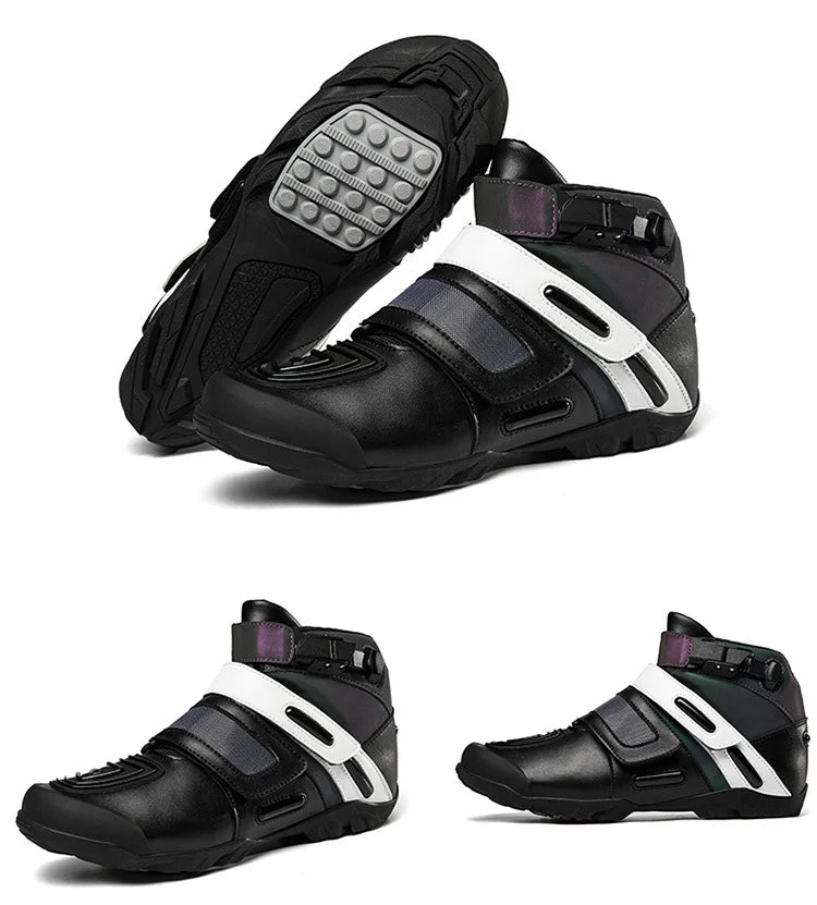 Motorcycle shoes Motorcycle riding shoes Male knight cross-country boots Racing short boots Motorcycle travel equipment
