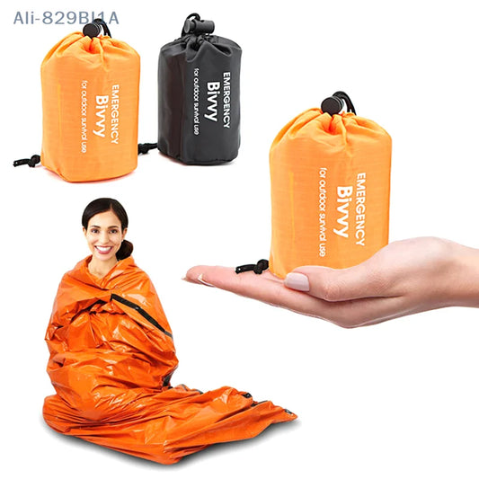 Emergency Sleeping Bag Ultra Waterproof Mylar Thermal Blankets Lightweight Survival Sleeping Bag Keep Warm For Camping Hiking