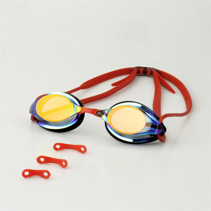Professional Competition Swimming Goggles Plating Anti-Fog Waterproof UV Protection Silica Gel Diving Glasses Racing Spectacles