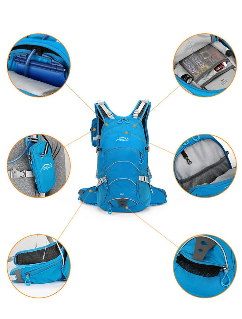 INOXTO Bicycle Bike Bags 20L Portable Waterproof Road Cycling Water Bag Outdoor Sport Climbing Pouch Hydration Backpack