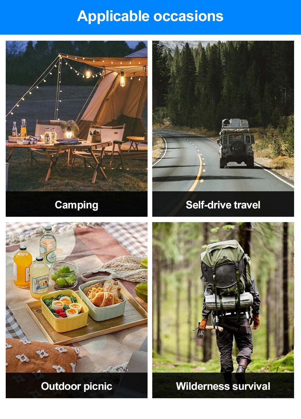 Wood Fire Oven Outdoor BBQ Stove with 9" Pizza Oven Large Multifunction Wood Fired Burning Stove Built-In Thermometer Camping