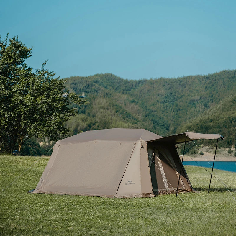 Naturehike Village 13 Automatic Cabin Tent Black Coated Outdoor Camping Picnic Sunscreen 27㎡ 2 Rooms 2 Halls Waterproof Tent