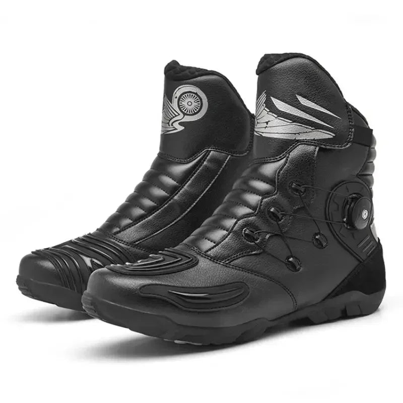 Motorcycle Boots Waterproof Retro Enduro Equipment Motorcycle Boots Leather Motorcyclist Riding Shoes Botas Para Moto Mens