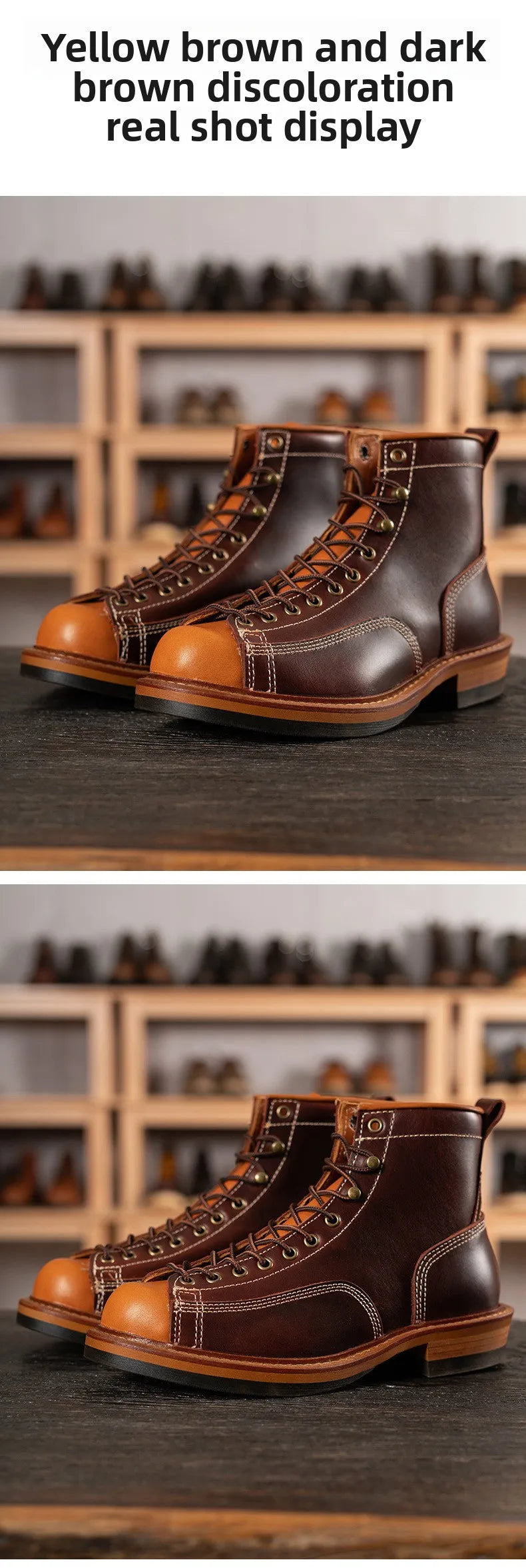 American retro locomotive shoes Boots For Motorcycle