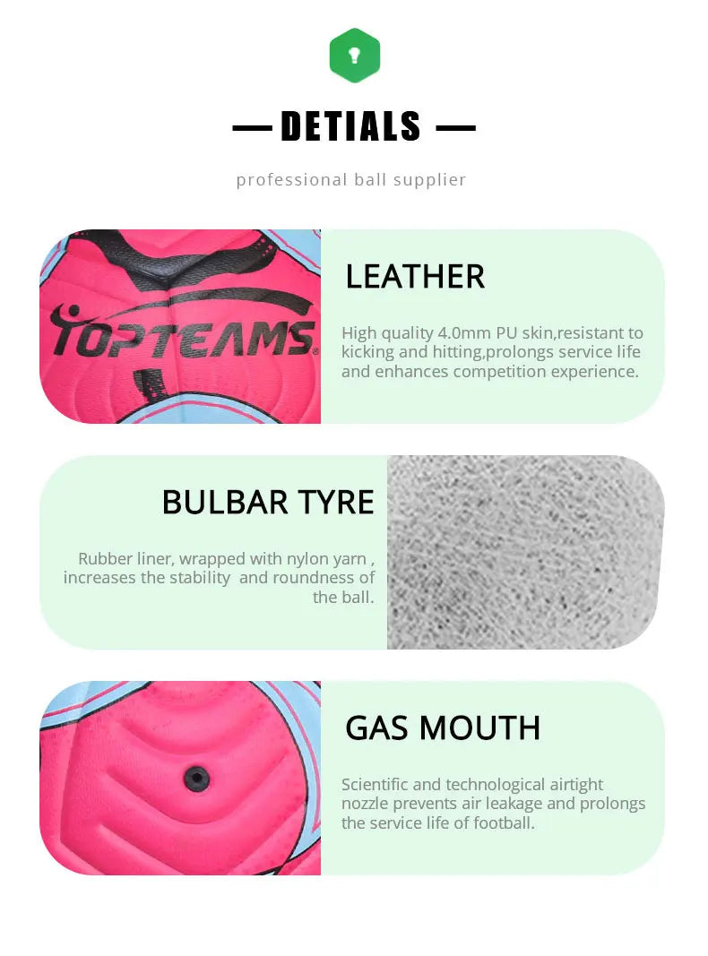 Kata 2024 Sports Match Custom Logo Thermal Bonded Balon De Futbol Pu Leather Match Soccer Ball Football For Training