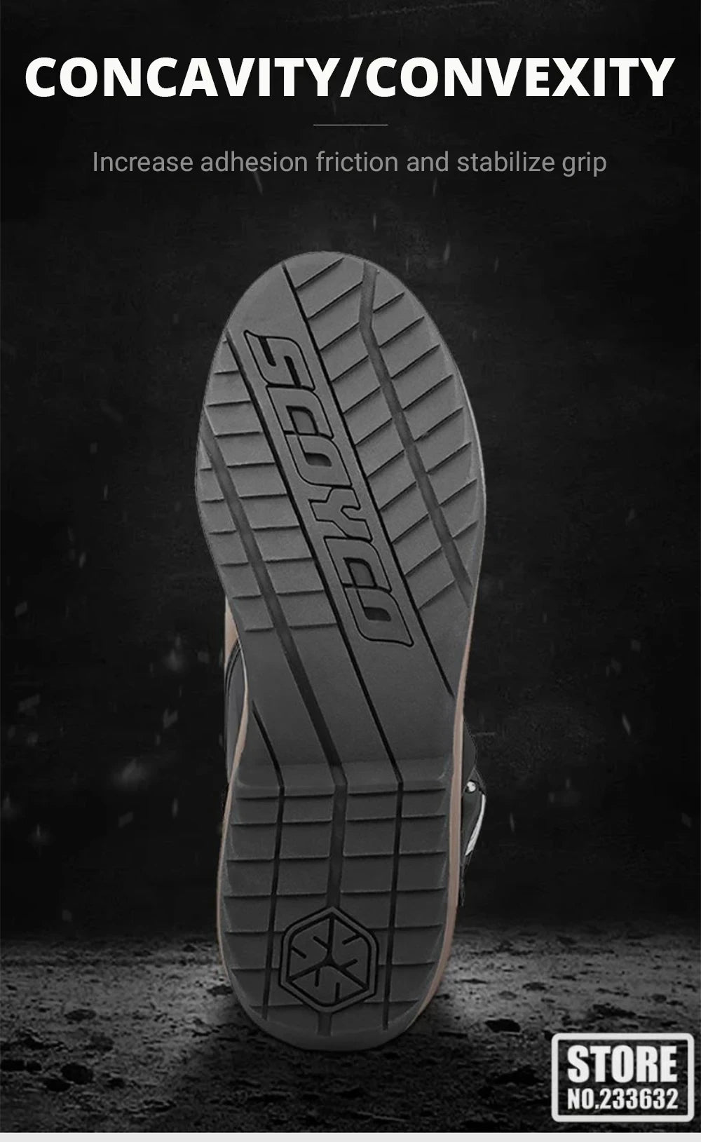 SCOYCO Motorcycle Boots Motorcycle Tour Boots Waterporoof Rally Shoes Four Seasons Men Ankle TPU Protections Moto Riding Boots