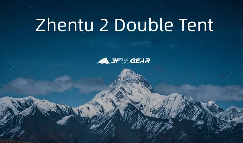3F UL Gear Zhengtu 2P Tent Two 2 Person 15D Silnylon Coating Nylon Double Layer Ultralight Camping Lightweight Hike For 4 Season