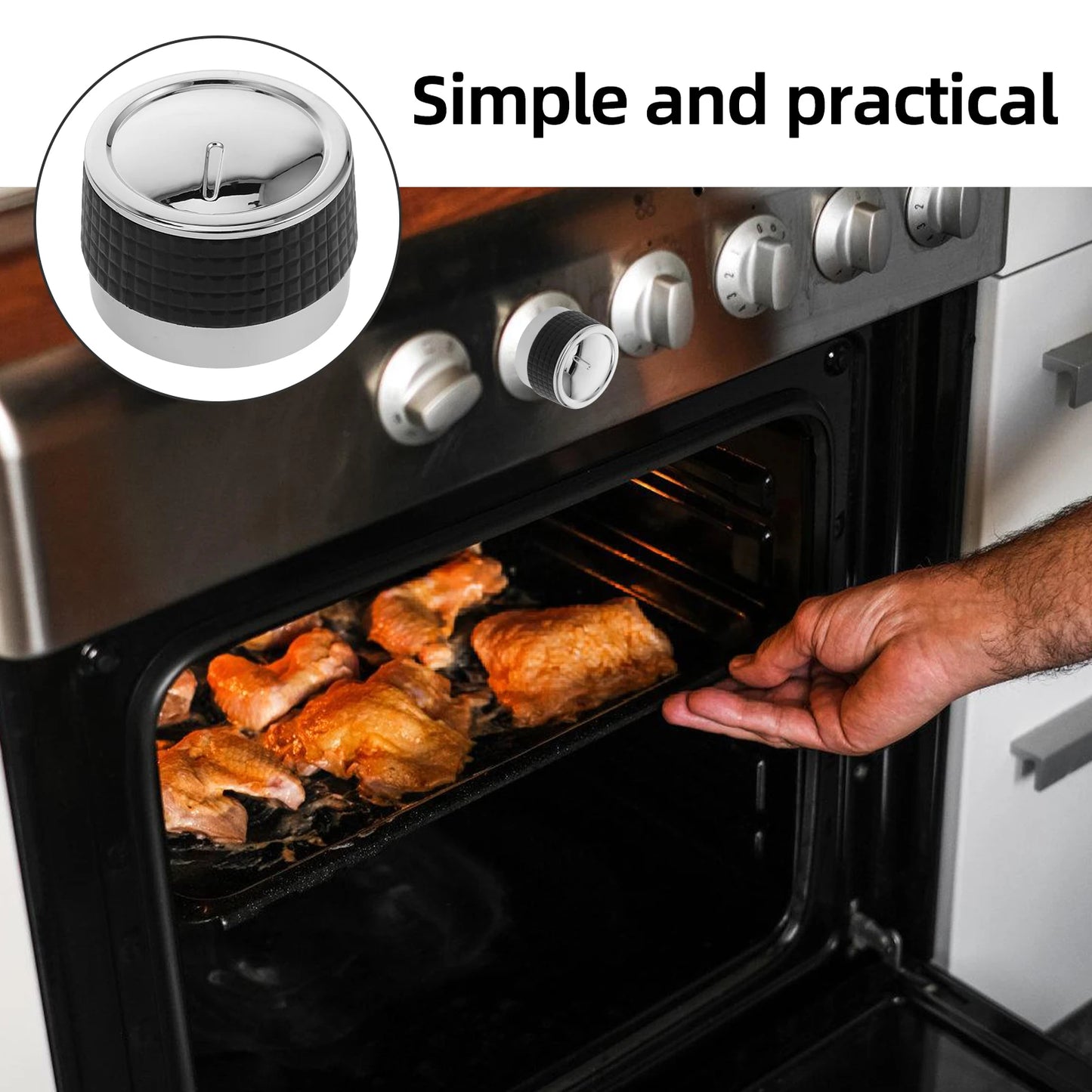 Gas Grill Control Knob Bbq Grill Knob Replacement Smooth Wear Resistant Gas Stove Control Bbq Control Knobs Rotating Switch Knob