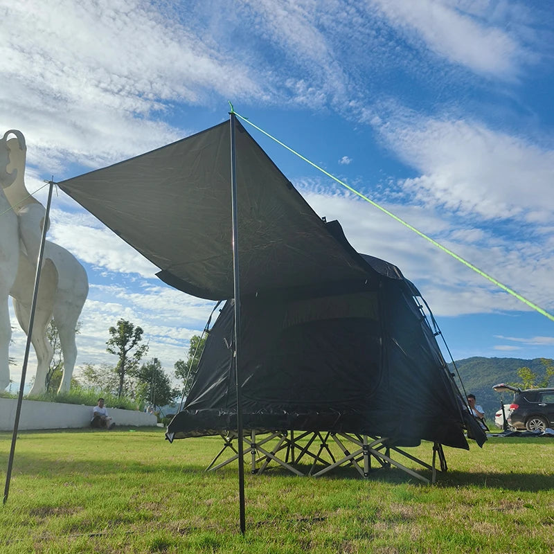 Waterproof Camping Cot Tent with External Cover, 1 Person, Off-ground Tent, COT BED Not Ingraded