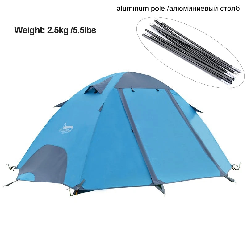 Desert Fox Camping Tents Fiberglass/Aluminum 3 Season Backpack Tent Lightweight Outdoor Compact Tent for Hiking Cycling Climbing