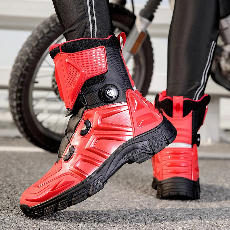 New Motorbike Boots Anti-slip Waterproof  Motorcycle Boots Wear-resistant Biker Protection Equipment Anti-fall Motocross Boot