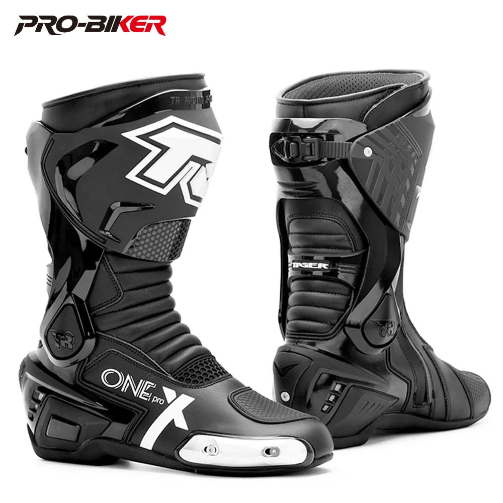 Professional Motorcycle Boots Waterproof Motocross Boots Non-slip Motorcycle Off-road Shoes Motorcycle Protective For 4 Season