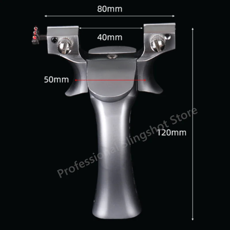 High Precision Rubber Band Shooting Alloy Slingshot and High-power Metal Catapult Sports Shooting Slingshot for Outdoor Hunting