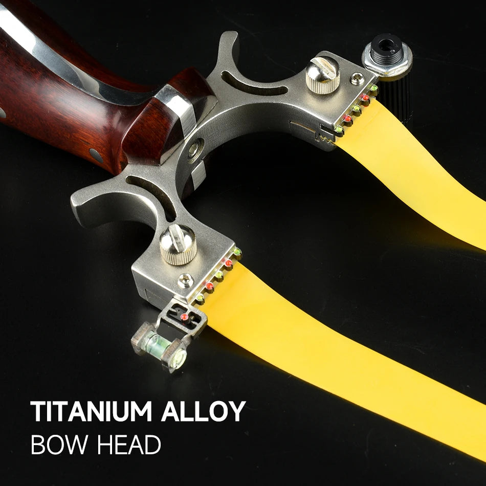 304 Stainless Steel Slingsshots High-precision Laser Aiming Slingshot Outdoor Hunting Catapult Practice Shooting Accessories