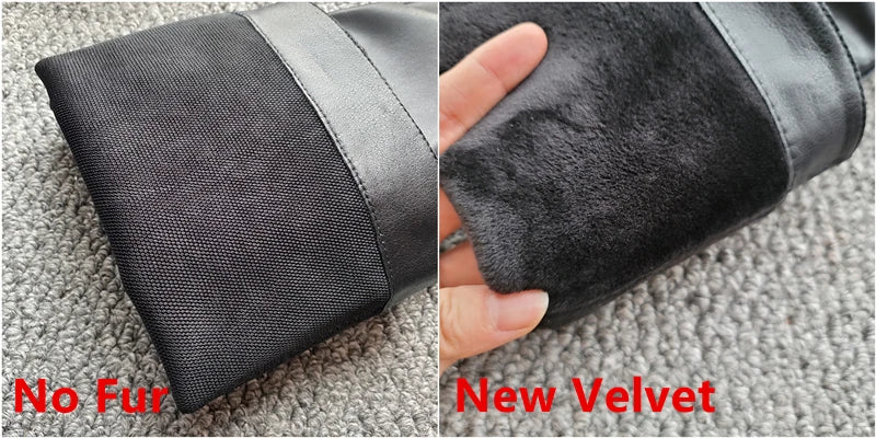 FEDONAS 2024 INS Women Knee High Boots Genuine Leather High Heeled Autumn Winter Warm Shoes Woman Snow Motorcycle Boots Shoes