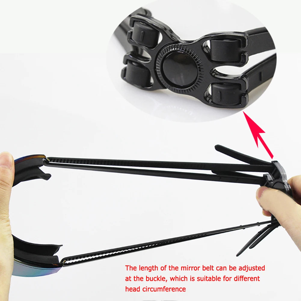 Electroplate Diving Glasses Anti-Fog Swim Pool Eyewear Adjustable Swim Sports Eyewear for Women Men Youth Kids