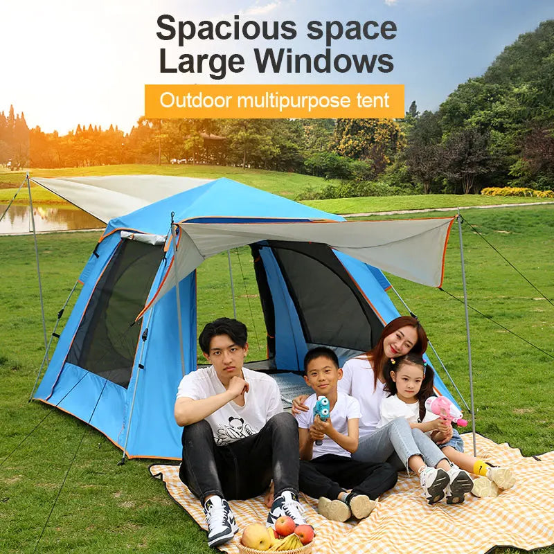 Factory Outlet New Pattern Custom Oem Easy One Touch Tents Outdoor Automatic Camping Tent Camptown Tent